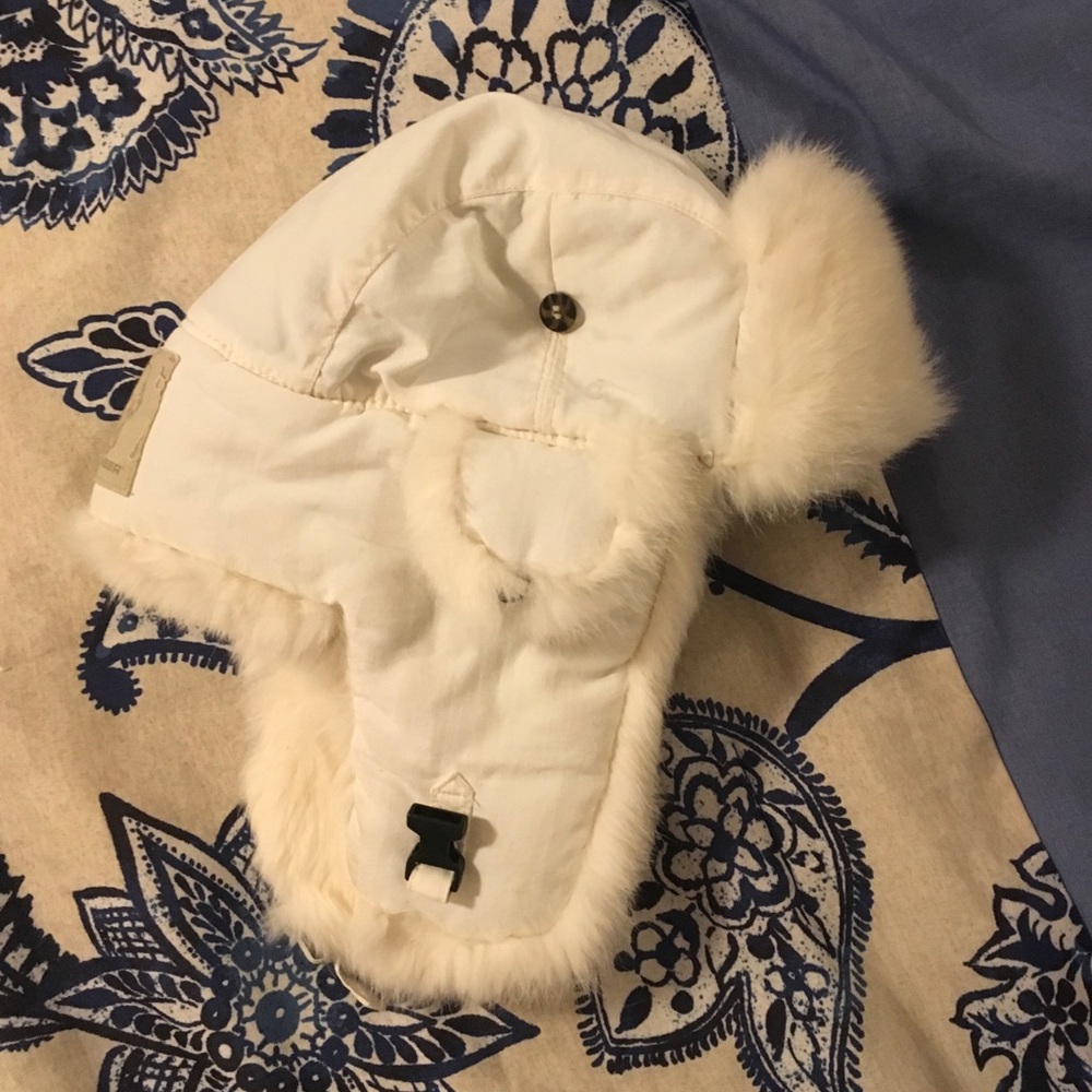 White Mad Bomber Hat